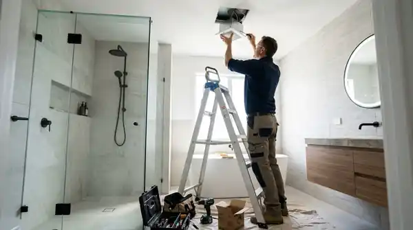 Bathroom exhaust fan installation in Al Furjan